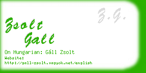 zsolt gall business card